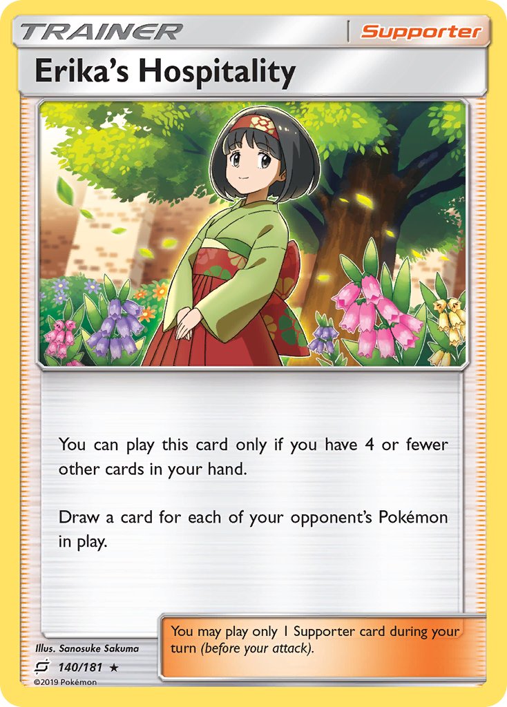 Erika's Hospitality (140/181) (Theme Deck Exclusive) [Sun & Moon: Team Up] | Mega City Incorporated