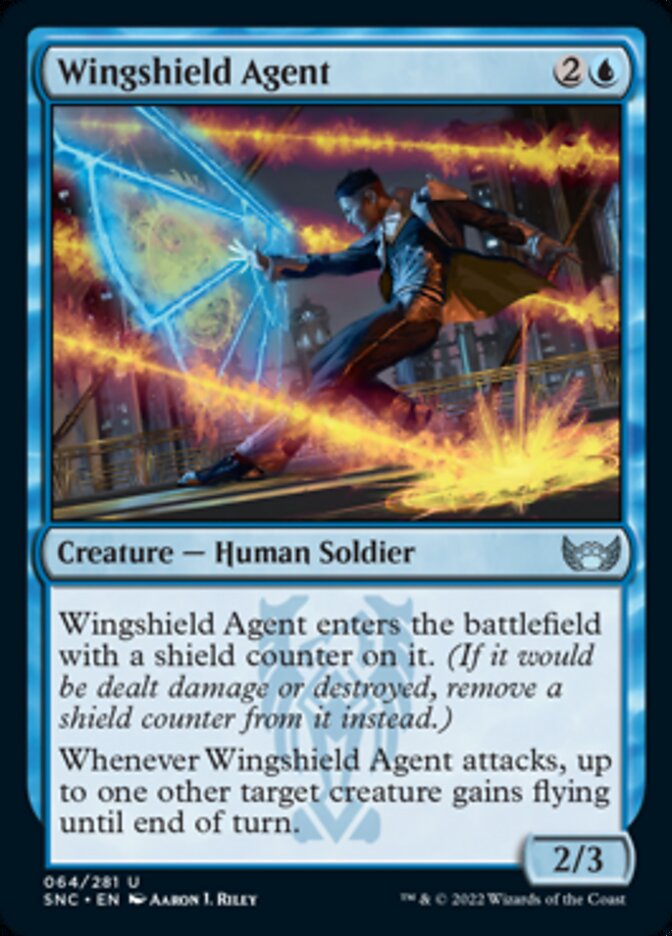 Wingshield Agent [Streets of New Capenna] | Mega City Incorporated