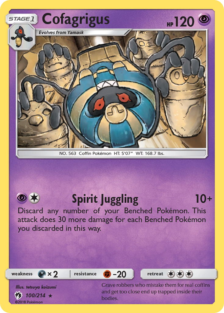 Cofagrigus (100/214) [Sun & Moon: Lost Thunder] | Mega City Incorporated