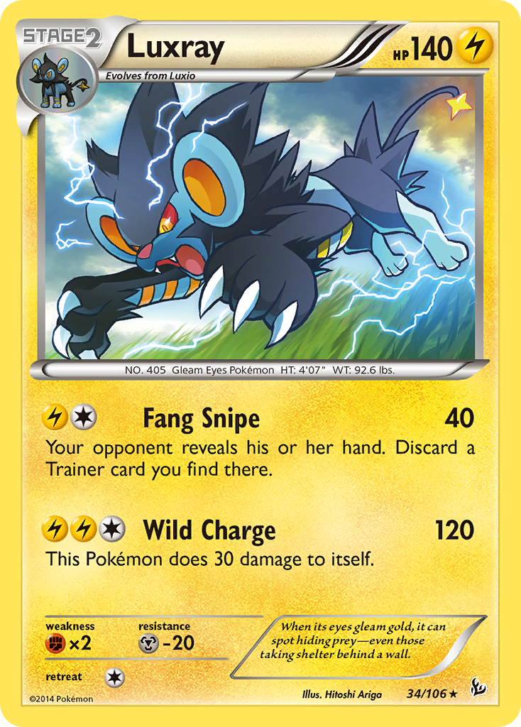 Luxray (34/106) [XY: Flashfire] | Mega City Incorporated