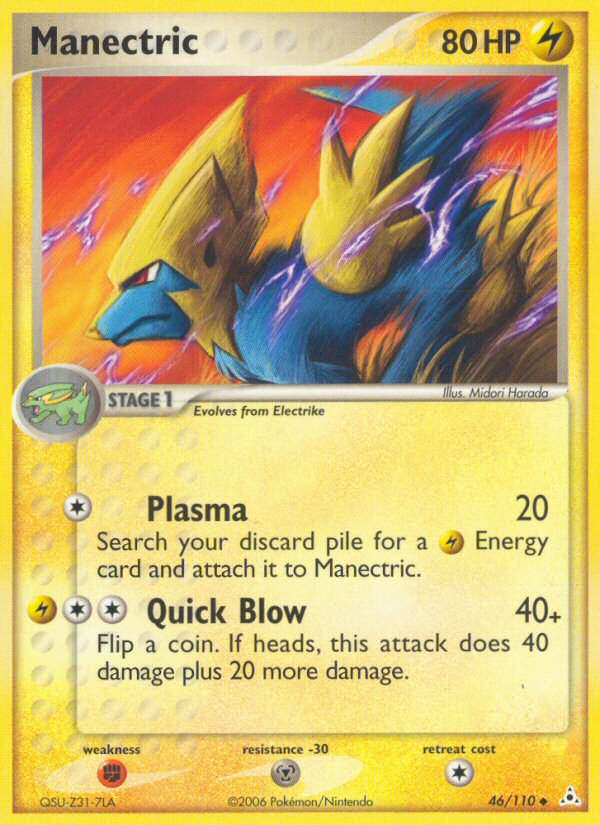 Manectric (46/110) [EX: Holon Phantoms] | Mega City Incorporated