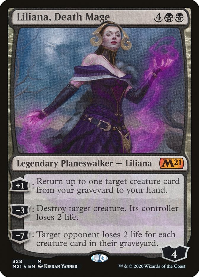 Liliana, Death Mage [Core Set 2021] | Mega City Incorporated