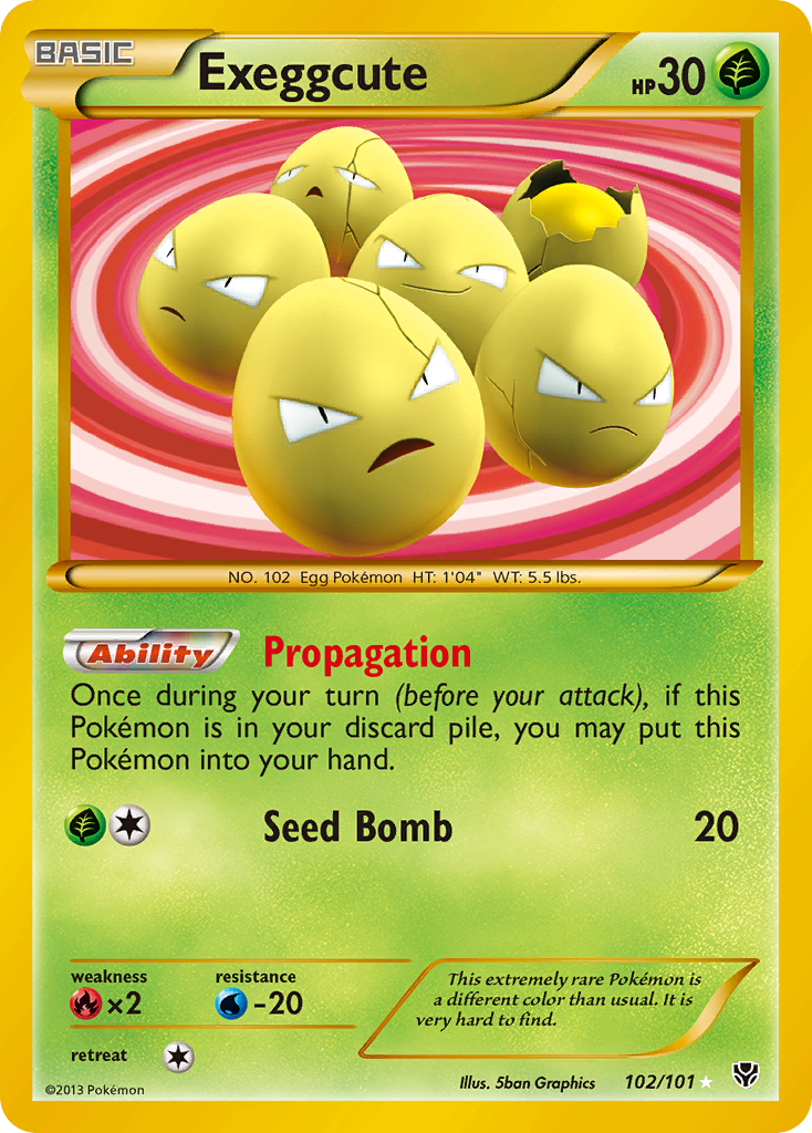 Exeggcute (102/101) [Black & White: Plasma Blast] | Mega City Incorporated