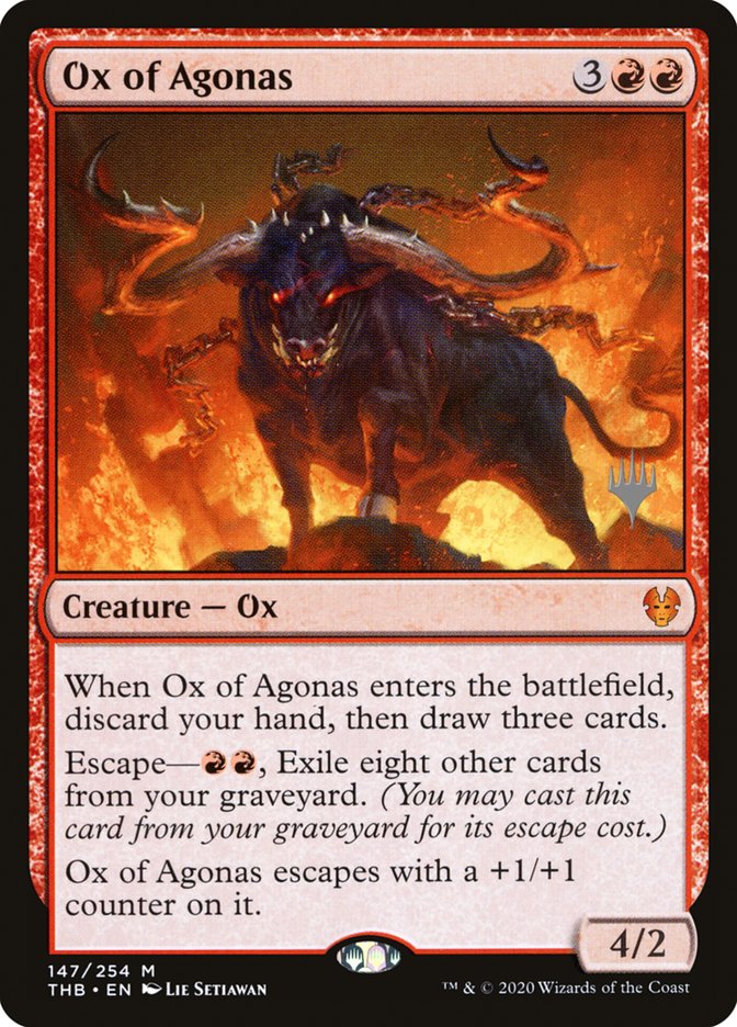 Ox of Agonas (Promo Pack) [Theros Beyond Death Promos] | Mega City Incorporated