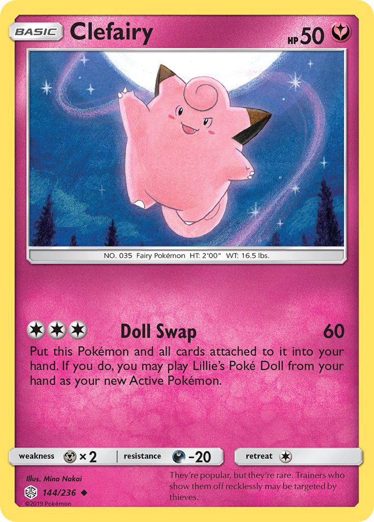 Clefairy (144/236) [Sun & Moon: Cosmic Eclipse] | Mega City Incorporated