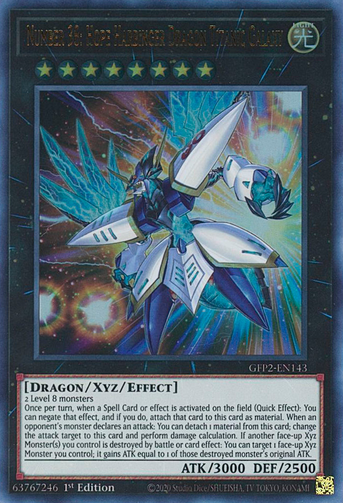 Number 38: Hope Harbinger Dragon Titanic Galaxy [GFP2-EN143] Ultra Rare | Mega City Incorporated