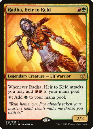 Radha, Heir to Keld [Duel Decks: Mind vs. Might] | Mega City Incorporated