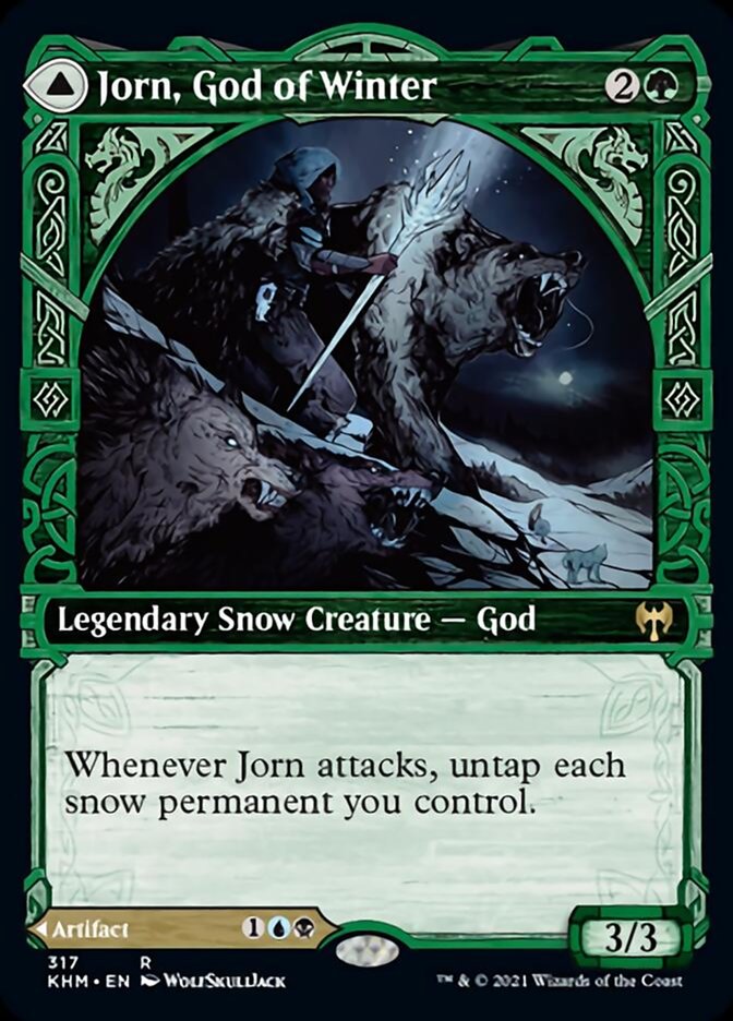 Jorn, God of Winter // Kaldring, the Rimestaff (Showcase) [Kaldheim] | Mega City Incorporated