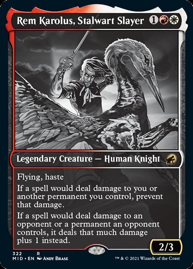 Rem Karolus, Stalwart Slayer (Showcase Eternal Night) [Innistrad: Midnight Hunt] | Mega City Incorporated