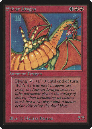 Shivan Dragon [Limited Edition Beta] | Mega City Incorporated