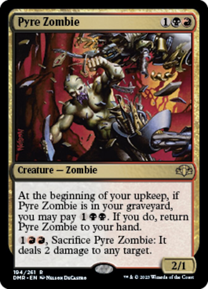 Pyre Zombie [Dominaria Remastered] | Mega City Incorporated