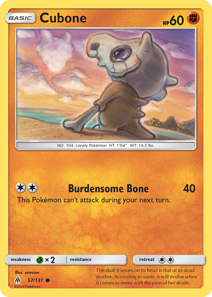 Cubone (57/131) [Sun & Moon: Forbidden Light] | Mega City Incorporated