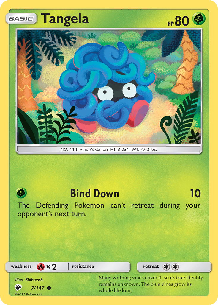 Tangela (7/147) [Sun & Moon: Burning Shadows] | Mega City Incorporated