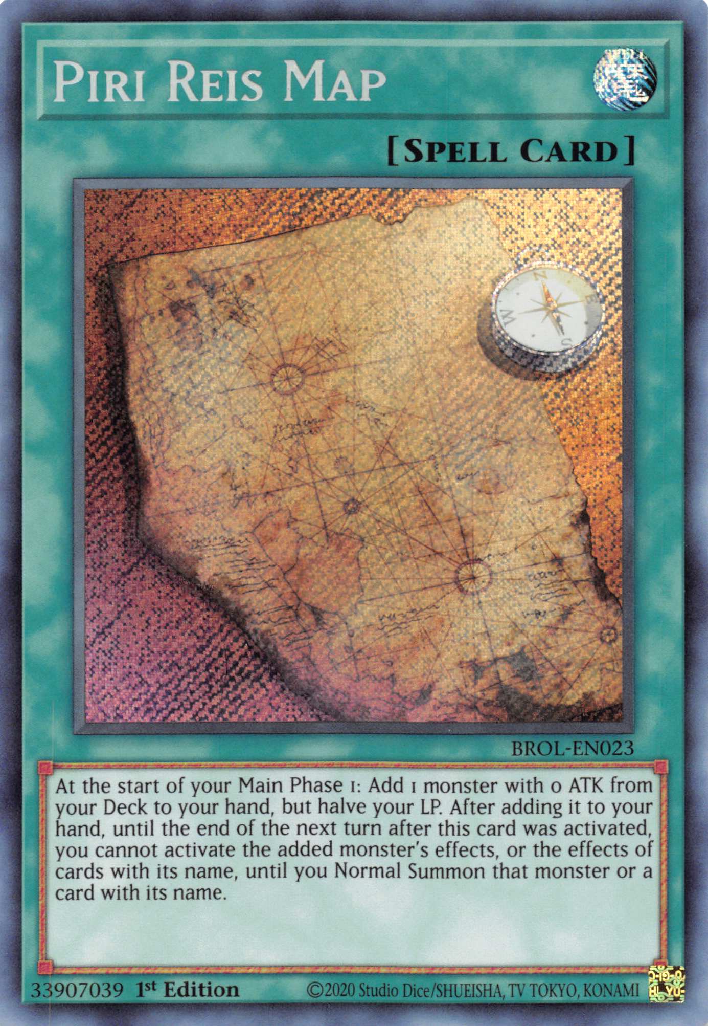 Piri Reis Map [BROL-EN023] Secret Rare | Mega City Incorporated