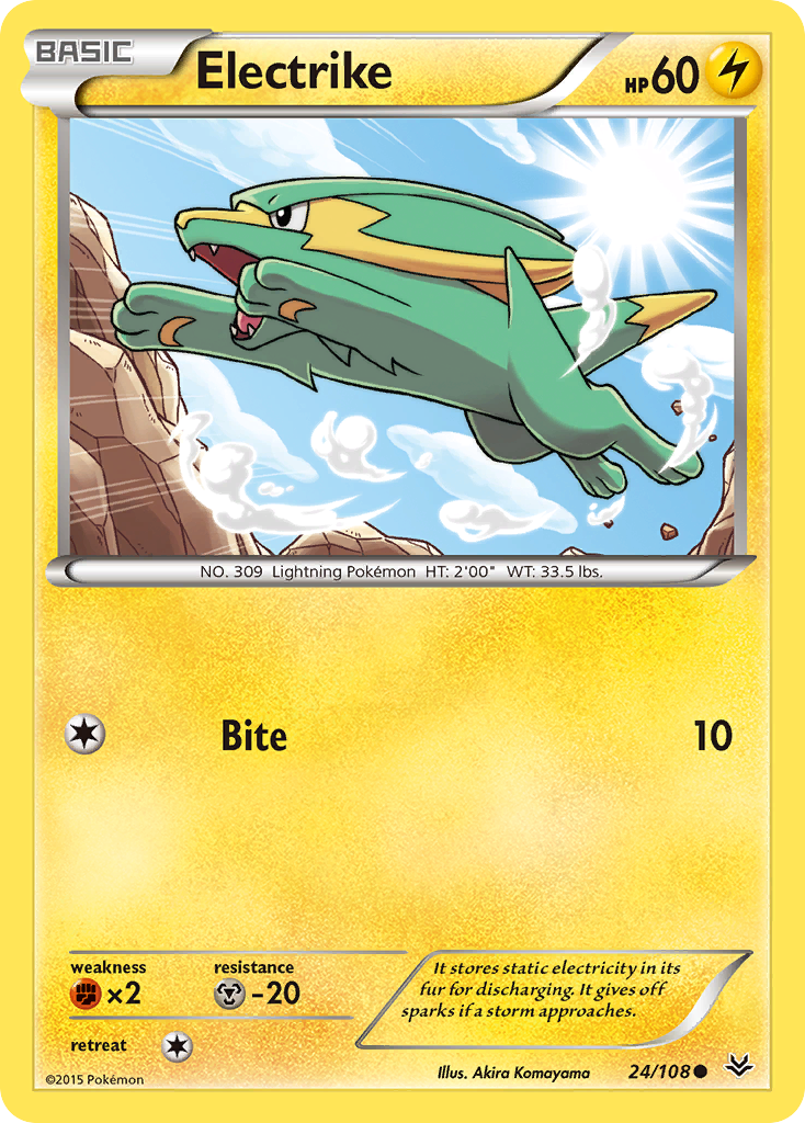 Electrike (24/108) [XY: Roaring Skies] | Mega City Incorporated