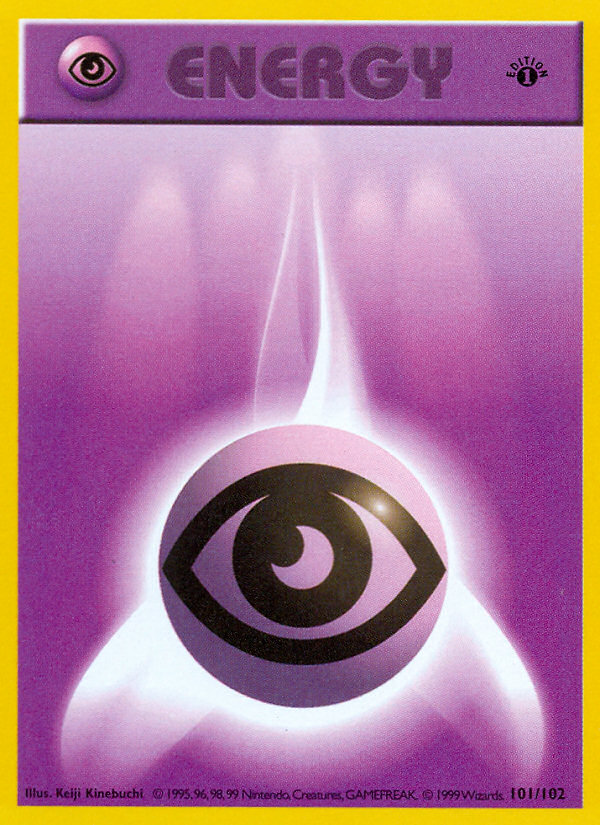 Psychic Energy (101/102) (Shadowless) [Base Set 1st Edition] | Mega City Incorporated