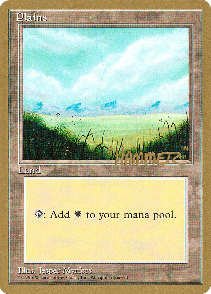 Plains (shr366) (Shawn "Hammer" Regnier) [Pro Tour Collector Set] | Mega City Incorporated