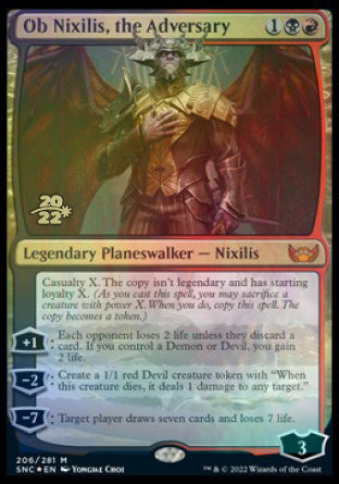 Ob Nixilis, the Adversary [Streets of New Capenna Prerelease Promos] | Mega City Incorporated