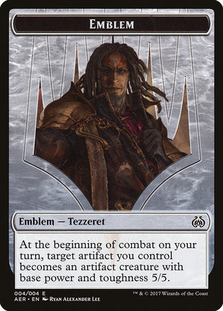 Emblem - Tezzeret the Schemer [Aether Revolt Tokens] | Mega City Incorporated