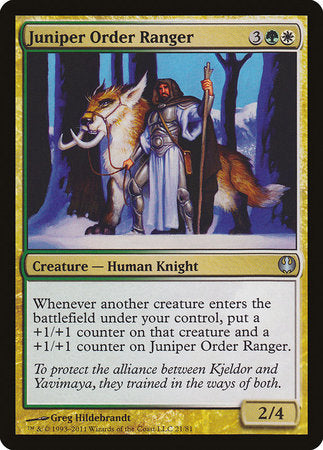 Juniper Order Ranger [Duel Decks: Knights vs. Dragons] | Mega City Incorporated