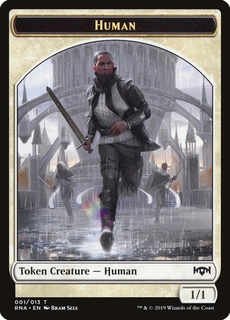 Human Token [Ravnica Allegiance Tokens] | Mega City Incorporated