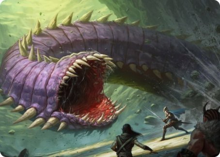 Purple Worm Art Card [Dungeons & Dragons: Adventures in the Forgotten Realms Art Series] | Mega City Incorporated