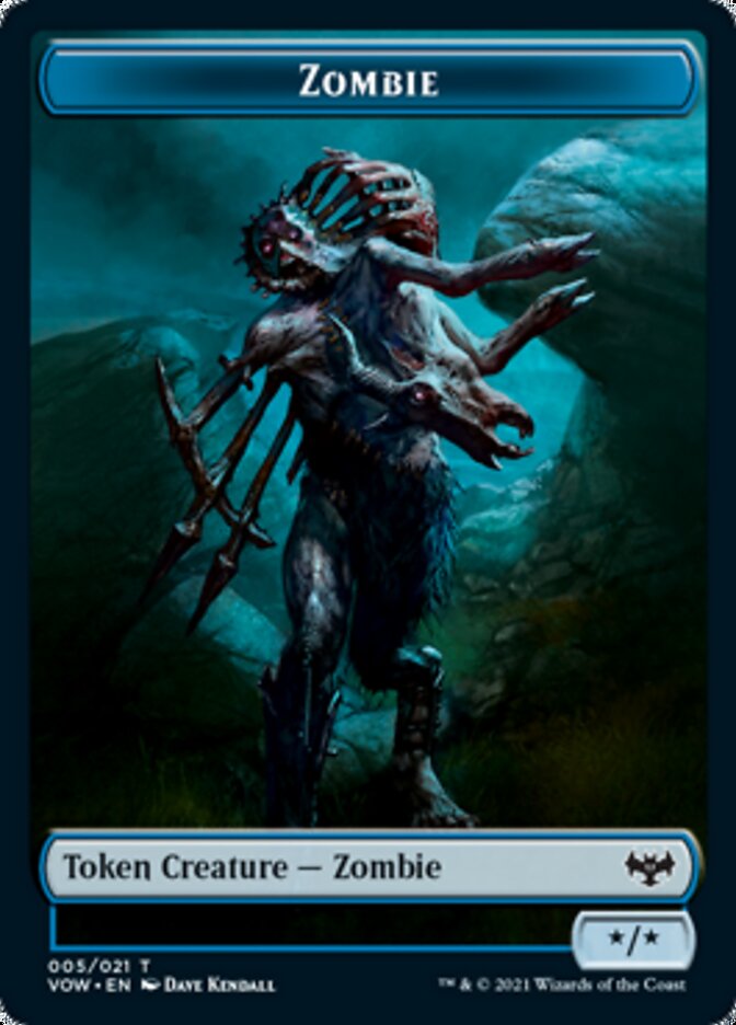 Zombie Token (005) [Innistrad: Crimson Vow Tokens] | Mega City Incorporated