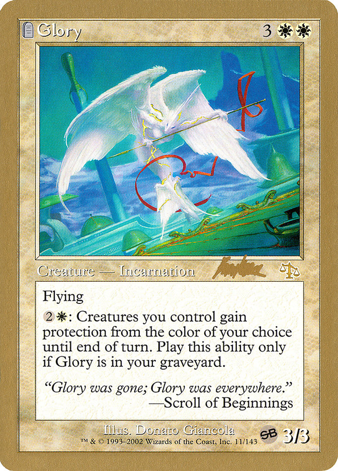 Glory (Brian Kibler) (SB) [World Championship Decks 2002] | Mega City Incorporated