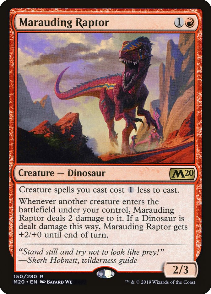 Marauding Raptor [Core Set 2020] | Mega City Incorporated