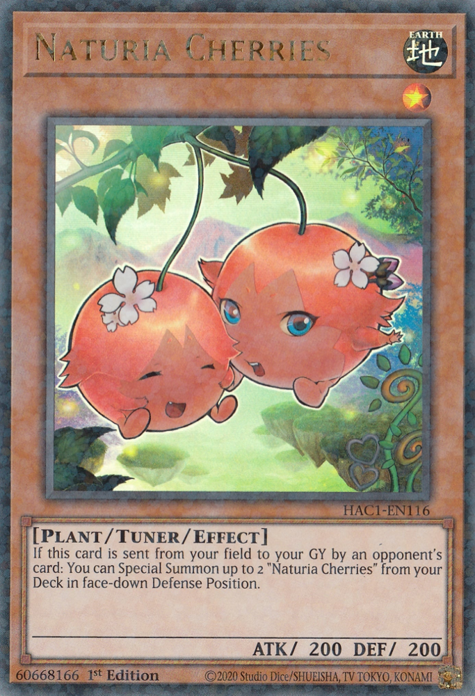 Naturia Cherries (Duel Terminal) [HAC1-EN116] Parallel Rare | Mega City Incorporated