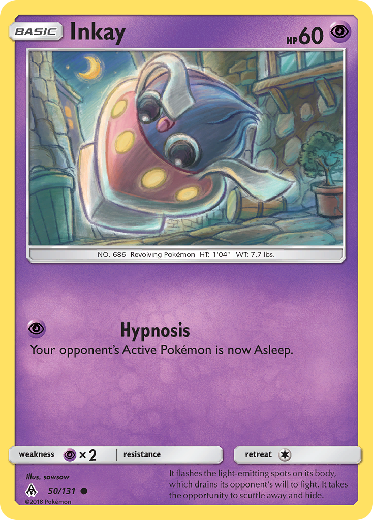 Inkay (50/131) [Sun & Moon: Forbidden Light] | Mega City Incorporated