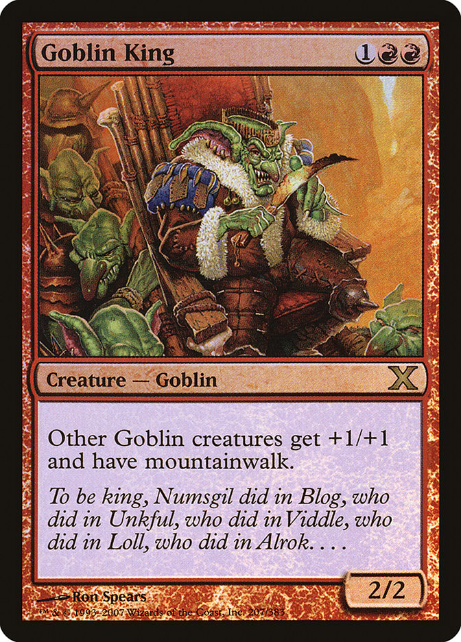 Goblin King (Premium Foil) [Tenth Edition] | Mega City Incorporated