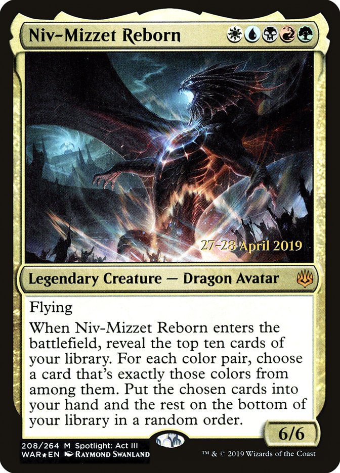 Niv-Mizzet Reborn  [War of the Spark Prerelease Promos] | Mega City Incorporated