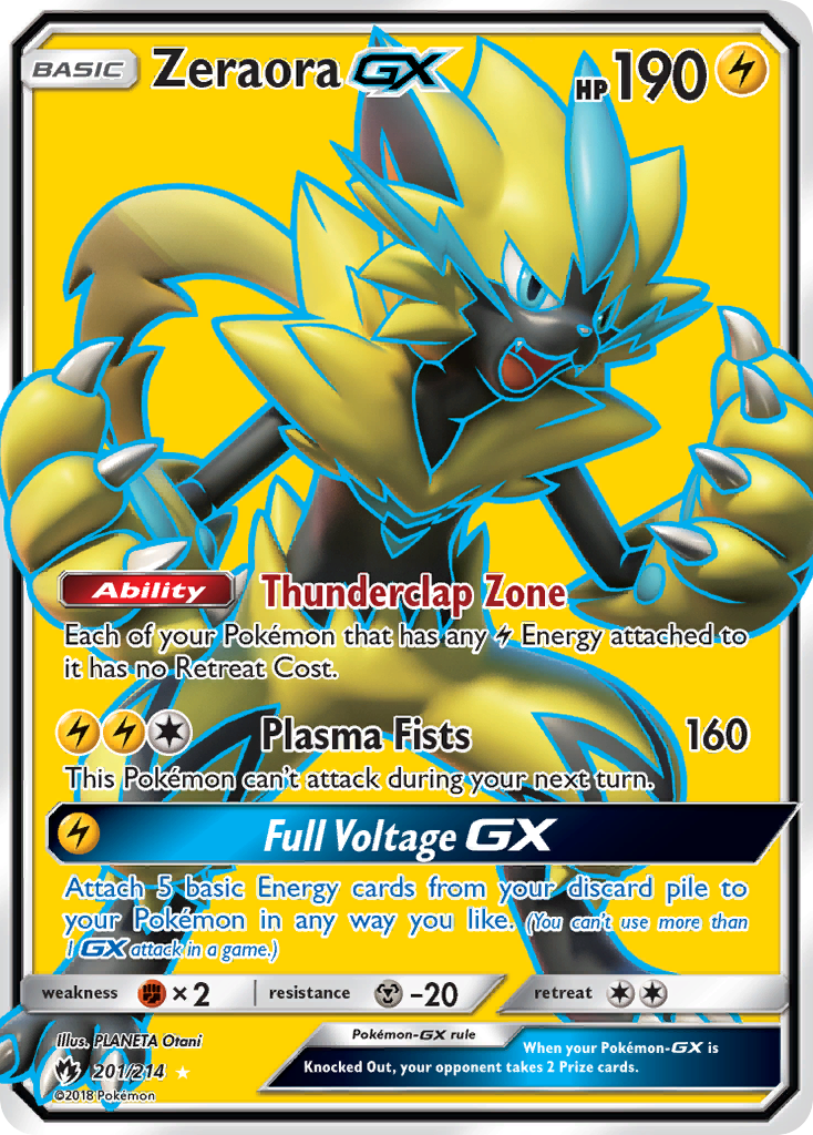 Zeraora GX (201/214) [Sun & Moon: Lost Thunder] | Mega City Incorporated