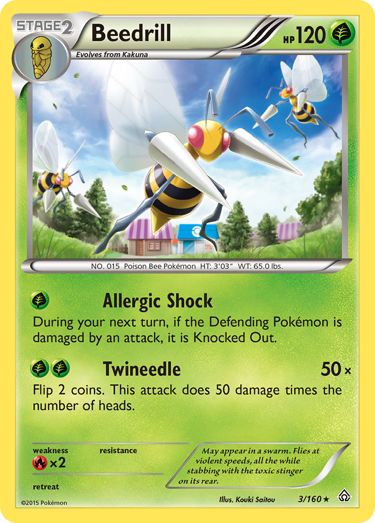 Beedrill (3/160) [XY: Primal Clash] | Mega City Incorporated