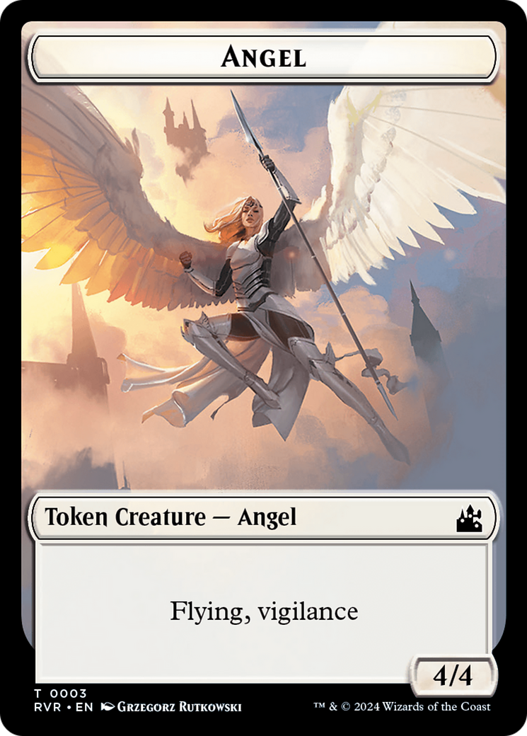 Angel Token (0003) [Ravnica Remastered Tokens] | Mega City Incorporated