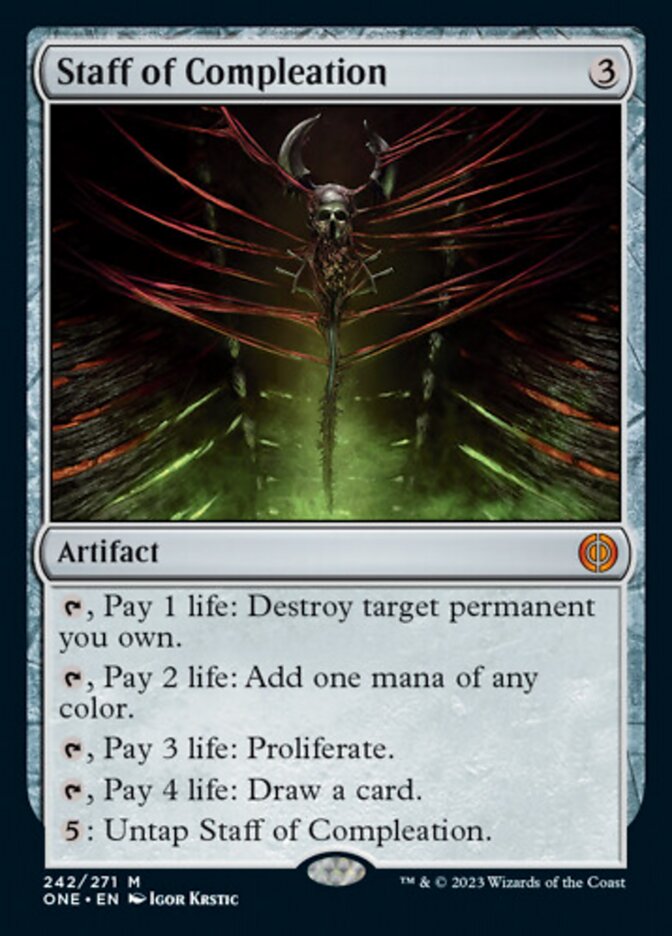 Staff of Compleation [Phyrexia: All Will Be One] | Mega City Incorporated