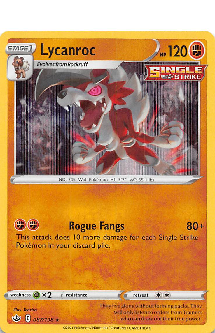 Lycanroc (087/198) [Sword & Shield: Chilling Reign] | Mega City Incorporated