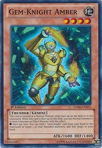 Gem-Knight Amber [HA06-EN033] Super Rare | Mega City Incorporated