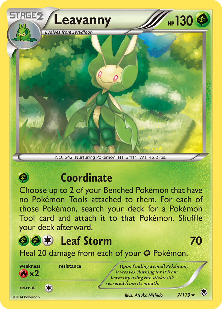 Leavanny (7/119) [XY: Phantom Forces] | Mega City Incorporated