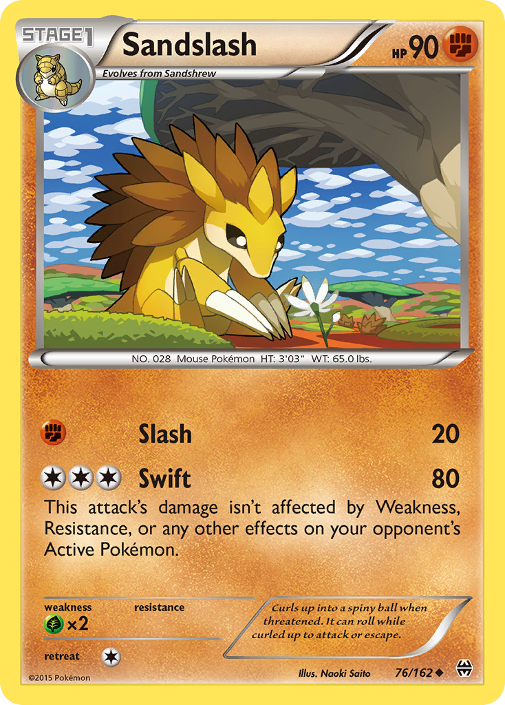 Sandslash (76/162) [XY: BREAKthrough] | Mega City Incorporated