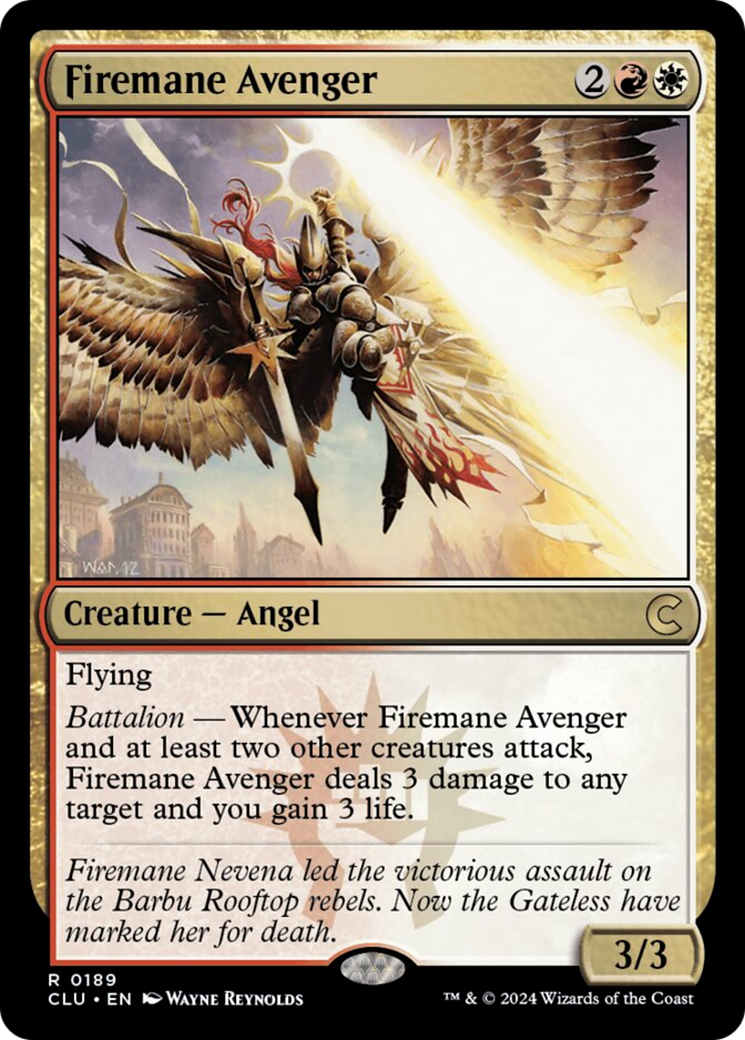 Firemane Avenger [Ravnica: Clue Edition] | Mega City Incorporated