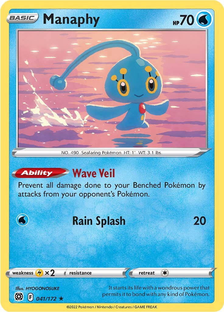 Manaphy (041/172) [Sword & Shield: Brilliant Stars] | Mega City Incorporated