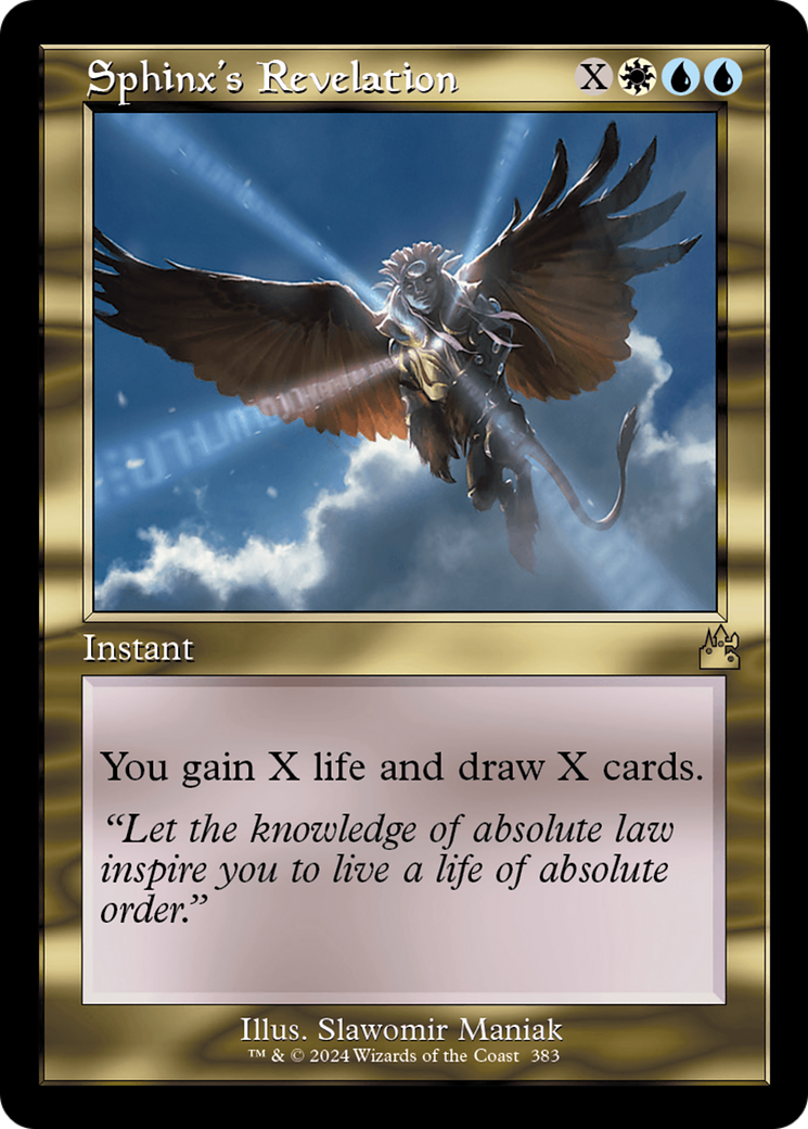 Sphinx's Revelation (Retro Frame) [Ravnica Remastered] | Mega City Incorporated