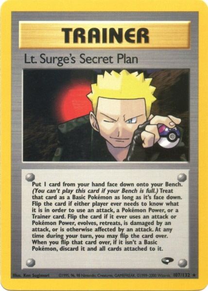 Lt. Surge's Secret Plan (107/132) [Gym Challenge Unlimited] | Mega City Incorporated