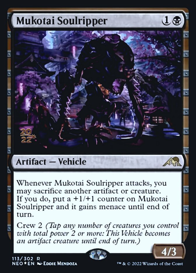 Mukotai Soulripper [Kamigawa: Neon Dynasty Prerelease Promos] | Mega City Incorporated