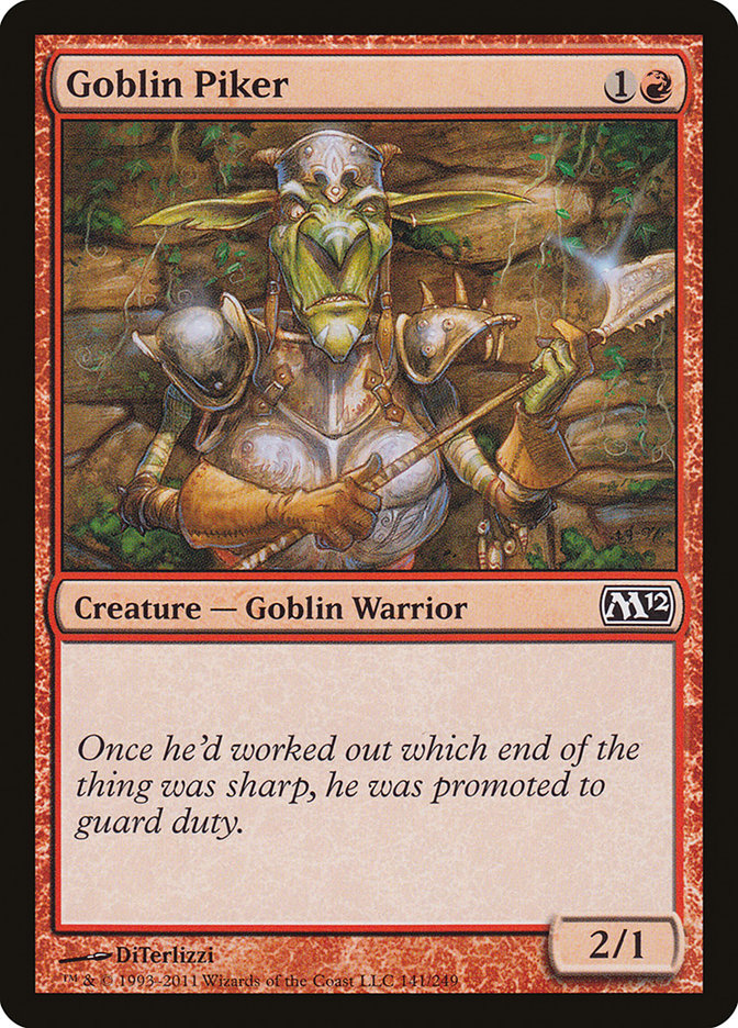 Goblin Piker [Magic 2012] | Mega City Incorporated