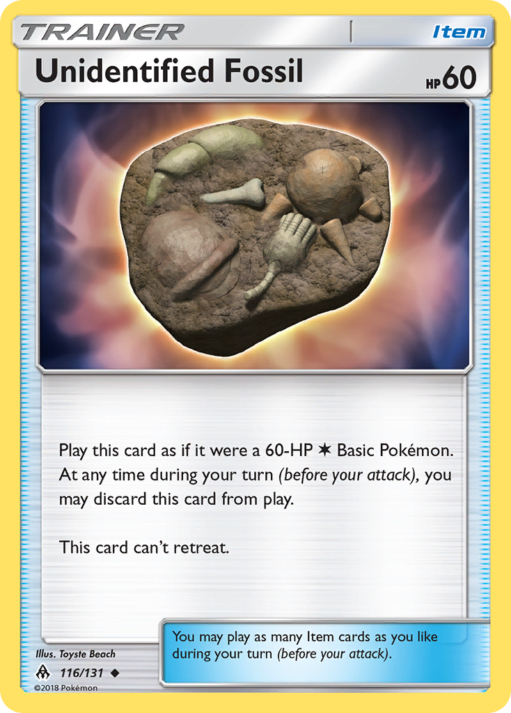 Unidentified Fossil (116/131) [Sun & Moon: Forbidden Light] | Mega City Incorporated