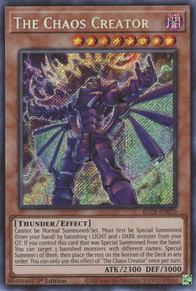 The Chaos Creator [BLCR-EN070] Secret Rare | Mega City Incorporated