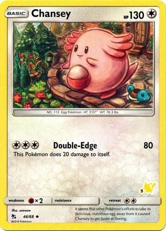 Chansey (46/68) (Pikachu Stamp #5) [Battle Academy 2020] | Mega City Incorporated